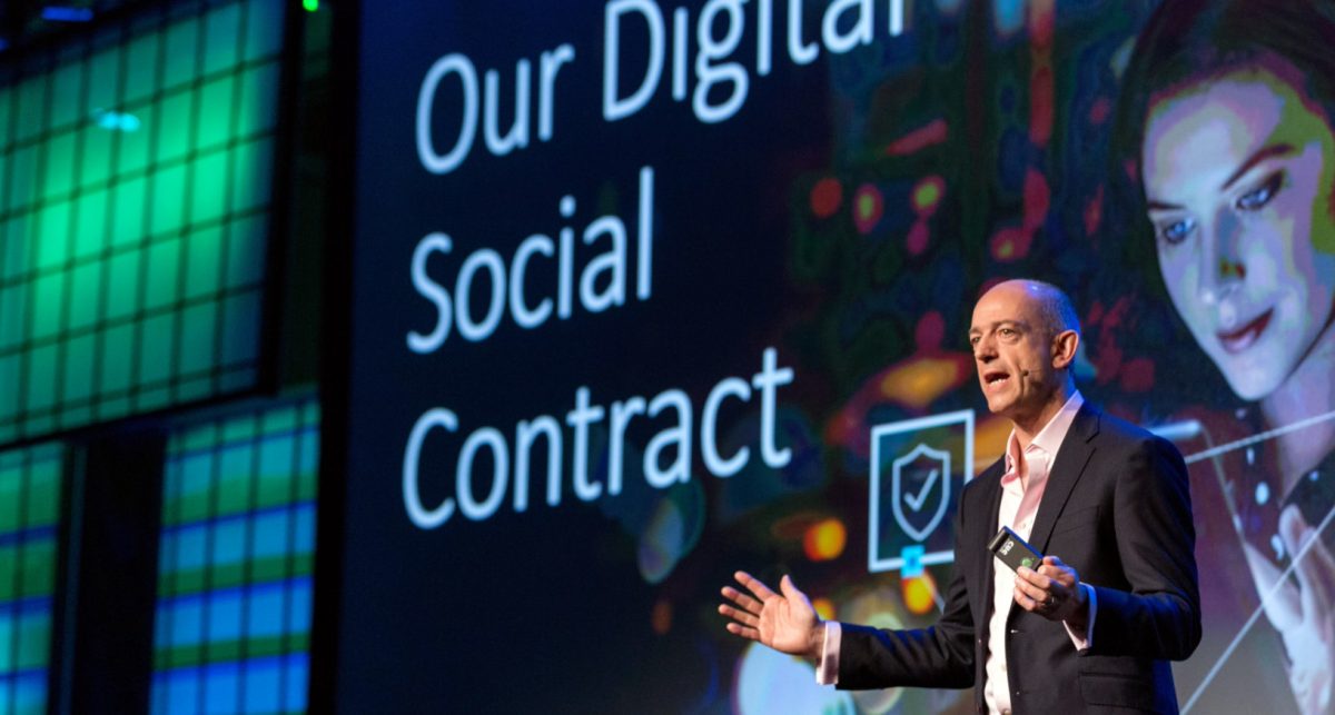 Segars launching the Arm Security Manifesto and digital social contract in 2017