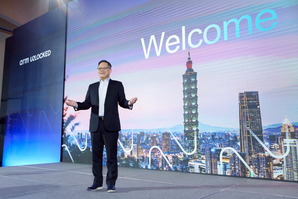 Arm Taiwan President Michael Wong at Arm Unlocked 2025 in Taipei