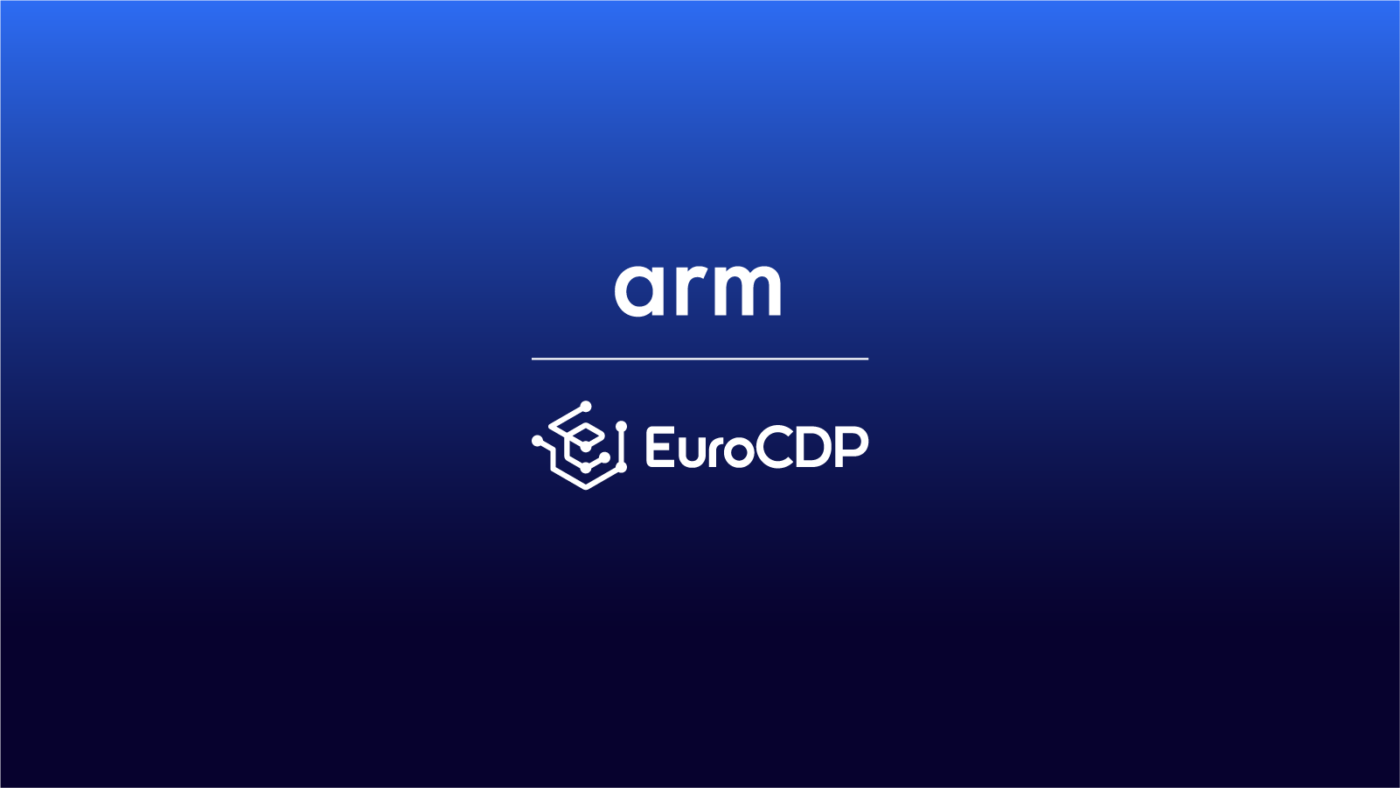 EuroCDP and Arm logos shown side by side, representing Arm’s participation in the European Chips Design Platform.